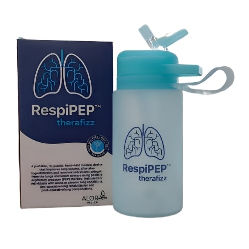 RespiPEP Therafizz — lung expansion and respiratory preparation device